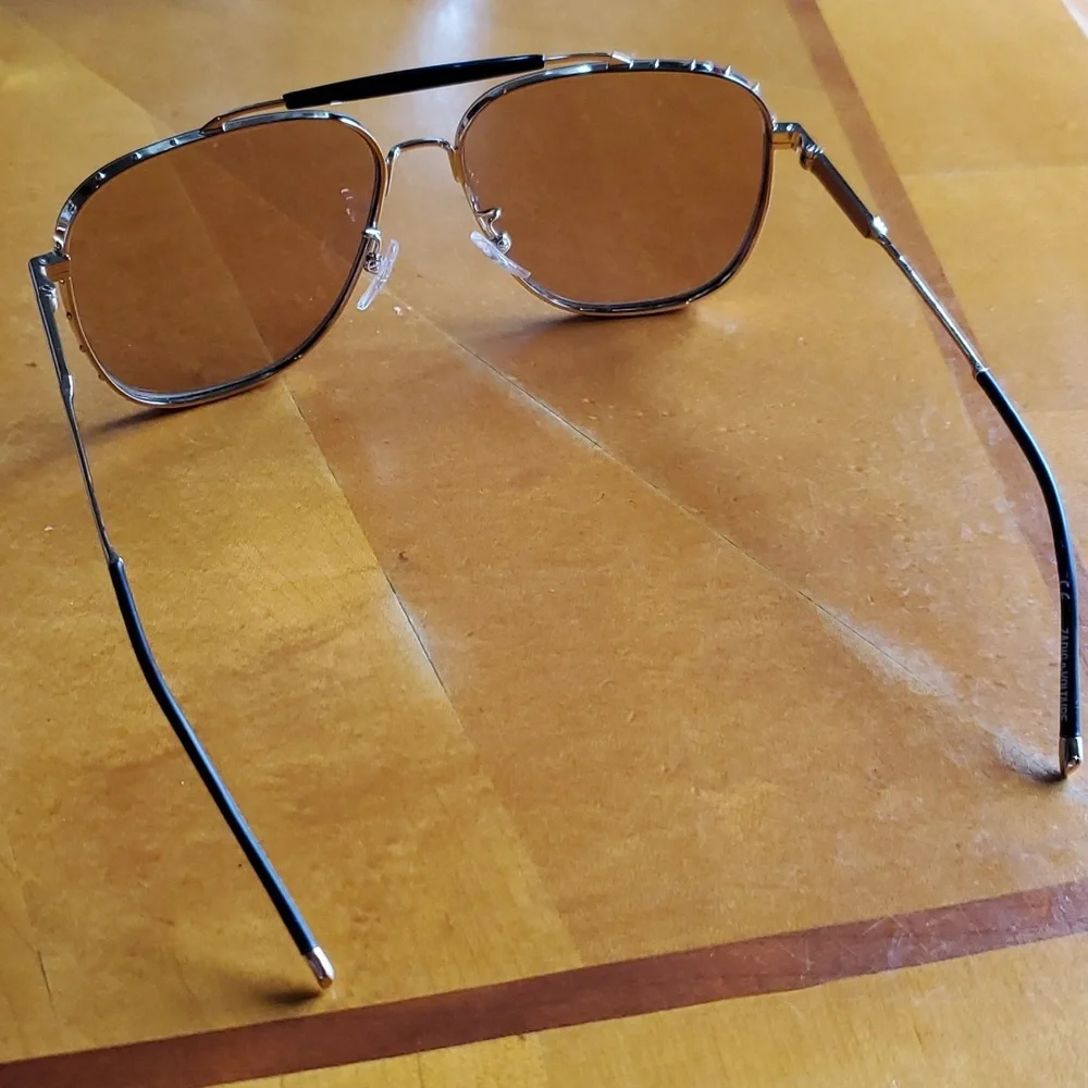 NEW Zadig & Voltaire Gold Aviator SZV233 Unisex Sunglasses